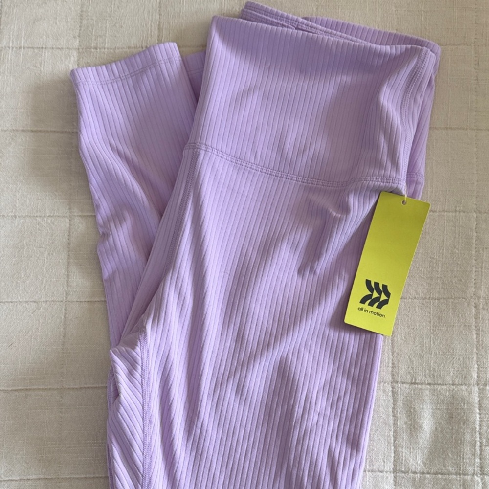 all in motion Lavender Ribbed Leggings